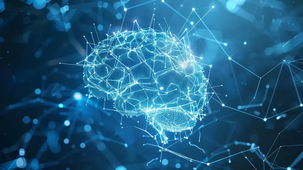 Vernetztes KI-Gehirn symbolisiert Generative Engine Optimization (GEO) – cult consult München