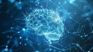 Vernetztes KI-Gehirn symbolisiert Generative Engine Optimization (GEO) – cult consult München